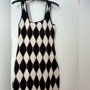 NWT HOUSE OF HARLOW 1960 knit midi dress. Diamond pattern. Very Pretty . Sz S.